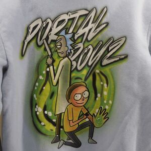 Cartoon Network Rick & Morty Portal Boys Portal Boyz 4 LIfe Mens Size M Hoodie